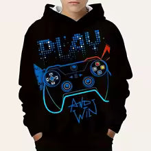 Gamepad jugador de juegos sudaderas divertidas Graffiti neón